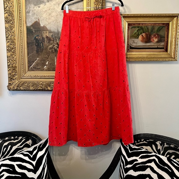 40s EYELET MIDI SKIRT - 25/26